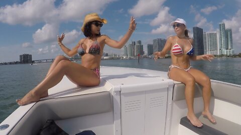 Miami Boating Fun on July 4th