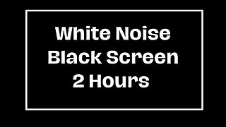 White Noise Black Screen, Sleep, Focus, Study, Relaxation 2 Hours.. Fall Asleep Quick!