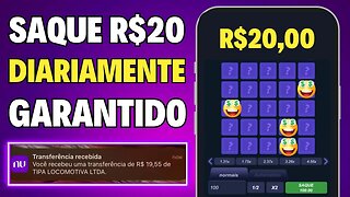 [SAQUE R$20,00 POR DIA] APP de JOGO que GANHA DINHEIRO DE VERDADE e Já Pode Sacar NA HORA via PIX