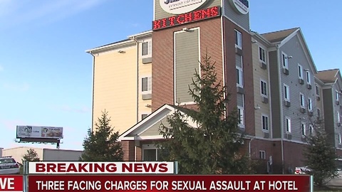 Three facing charges for sexual assault at Indianapolis hotel