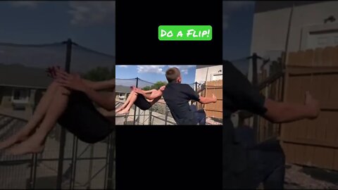 Do a Flip! #backflip #trampoline