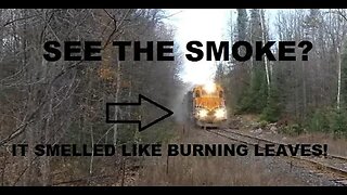 Something Was SMOKING On This Freight Train, It Smelt Like Burning Leaves! #trains | Jason Asselin