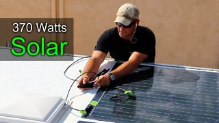 How to Build a DIY Travel Trailer - Solar Panel Install (Part 11)