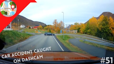 Inexperienced Driver Slides At Icy Bend, No Injuries Except His Pride - Dashcam Clip Of The Day #51