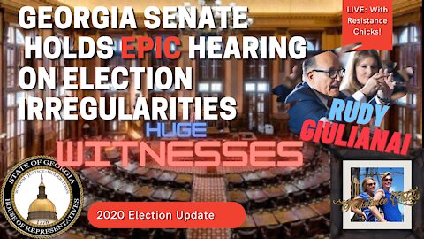 🔴 LIVE: 1st HR GEORGIA SENATE HOLDS EPIC HEARING ON ELECTION WITH RUDY GIULIANI! 12/30/2020