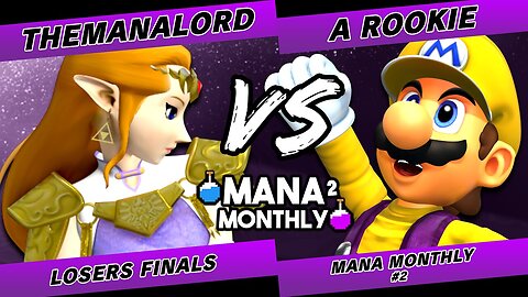 Mana Monthly 2 Losers Finals - TheManaLord (Zelda) vs A Rookie (Mario) Smash Melee Tournament