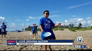 Love Serving Autism Beach Tennis