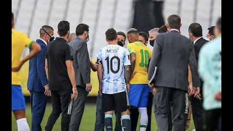 Brazil and Argentina's World Cup qualifier was abandoned just minutes after kick-off