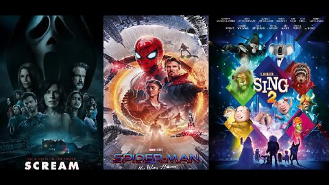 Scream 5, Spider-Man: No Way Home, Sing 2 = Box Office Movie Mashup, Flash Fiction