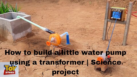 How to build a little water pump using a transformer | Science project