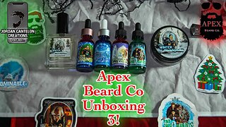 APEX BEARD CO MAKES THIS PRODUCT??!! Apex Beard Co Unboxing 3 (Christmas Scents, Winter Woodsman)!