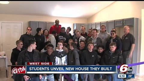 Wayne Township students unveil new house they built in Drexel Gardens