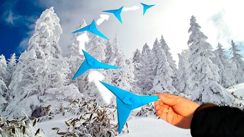 A flying star. It flies far like a frisbee disc. / Origami from A4 paper
