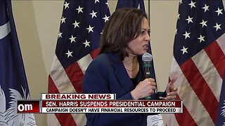 Senator Kamala Harris suspends presidential campaign