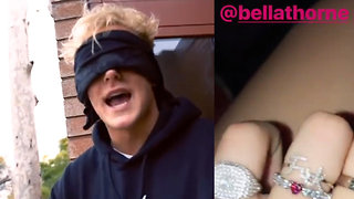 Jake Paul Tries The Bird Box Challenge For 24 HOURS! Bella Thorne PROPOSES To Tana Mangeau!