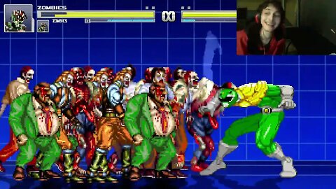 Zombies VS Green Ranger From The Mighty Morphin Power Rangers Series In An Epic Battle In MUGEN