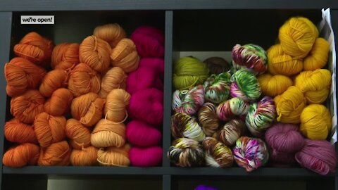Local knitters find hundreds of yarn colors and learn new stitches at Casting On
