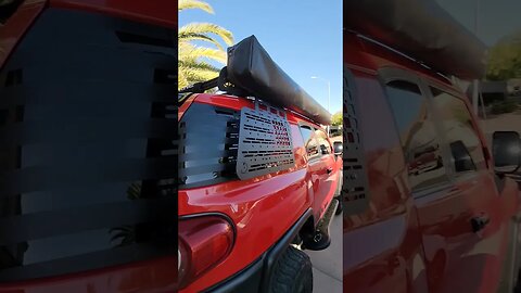 BISON-GEAR FJ Cruiser rear window exterior Molle panels.