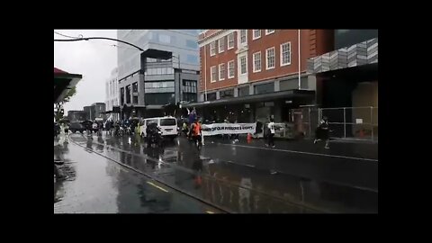 NEW ZEALAND - Christchurch Protests Against Mandates Despite Rainy Weather