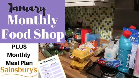 January 2019 Food Haul UK - Meal Planning for family of 4