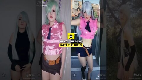 Rate the Girls: Seven Deadly Sins Anime TikTok Cosplay Snap Contest #3 🌸✨ (Elizabeth Liones) #shorts