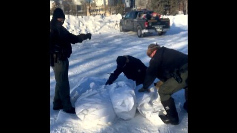 Police Take Down Teepee and Remove Gear From Peaceful Protest On Broadway