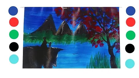 Mountain Painting/ Acrylic Painting tutorial/ Acrylic Painting for beginners/ Painting