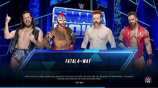 Smackdown Knight v Grimes v Mysterio v Sheamus in a WWE US Title Invitational Fatal Four Way Match