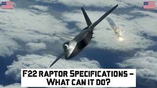 F22 Specifications - What can it do? #f22 #f22fighterjet #f22raptor #usmilitary #usairforce