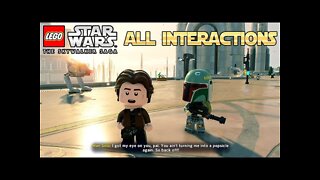 LEGO Star Wars: The Skywalker Saga - All Character Interactions (so far) @ 4K 60ᶠᵖˢ ✔