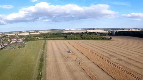 Field Being Harvested with the FT Spear