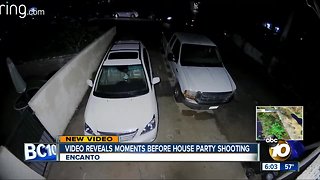 Video reveals moments before house party shooting