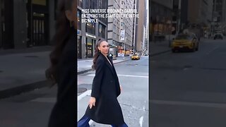 Miss Universe 2022 R’Bonney Gabriel Enjoying Her New Life In New York #missuniverse2022 #shorts