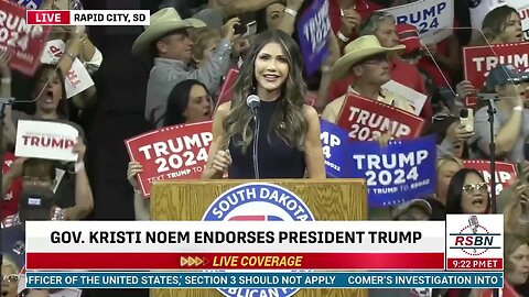 Kristi Noem endorses Donald Trump for President at South Dakota Rally