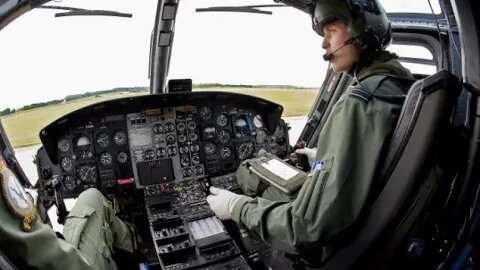 RAF Shawbury to Liverpool in the Helicopter.