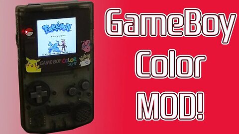The Ultimate Gameboy Color Mod! Freckle Shack Backlit Screen....