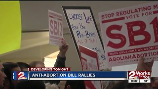 Oklahomans hold anti-abortion bill rallies in OKC