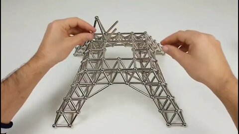 Eiffel Tower with Magnetic Balls | Bauxter Magnetic Balls | Kids Game Magnetic Balls #whatstech