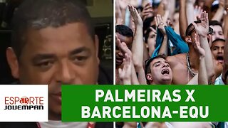 "Vai ser uns 5!", diz Vampeta sobre Palmeiras x Barcelona-EQU