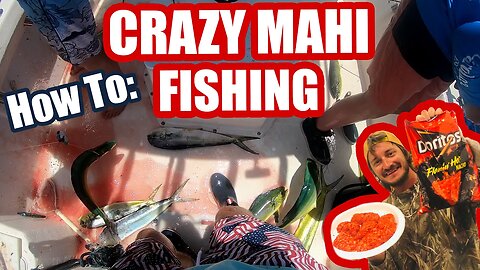 CRAZY Fire Doritos Mahi Fishing! Mahi Mahi Catch and Cook