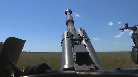 2S-19 Msta-S SPG Artillery Crews Hammering Ukrainian HVT's With 152mm Guided Krasnopol Shells 💥