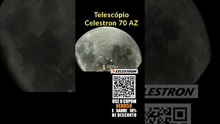 FOTOGRAFEI A LUA NO MEU CELESTRON 70 AZ #fotodalua #comprartelescópio #celestron