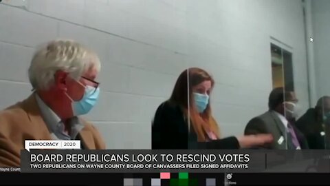 SOS: No legal mechanism for GOP Wayne County canvassers to rescind votes