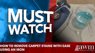 How To Remove Carpet Stains Using An Iron