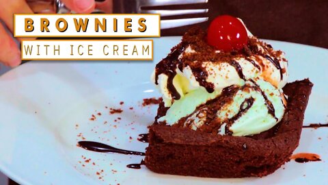 Brownies with Ice Cream - Cooking With Kids Edition!