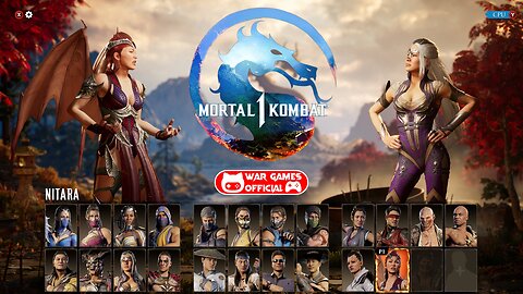 MORTAL KOMBAT 1 - SELEÇÃO DE PERSONAGENS (CHARACTER SELECTION)