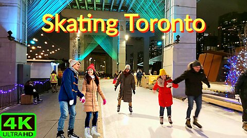 【4K】Ice Skating ⛸️ Toronto Canada 🇨🇦