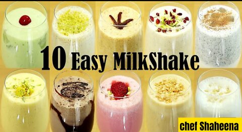 10 Easy Milkshake Recipe 😋