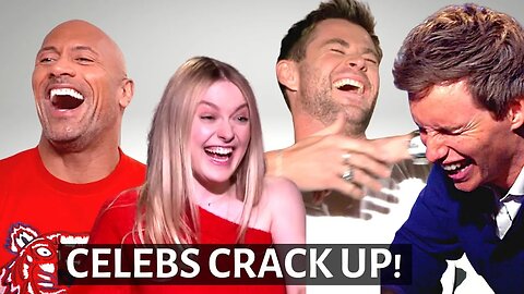 Cracking up (Bloopers) Celebrity Hilarious Reactions ★ (try not to laugh)