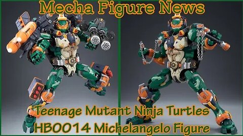 "Cowabunga!" Teenage Mutant Ninja Turtles Mech Michelangelo Figure